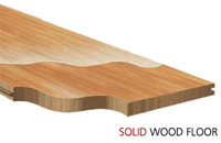 Image of solid wood plank flooring